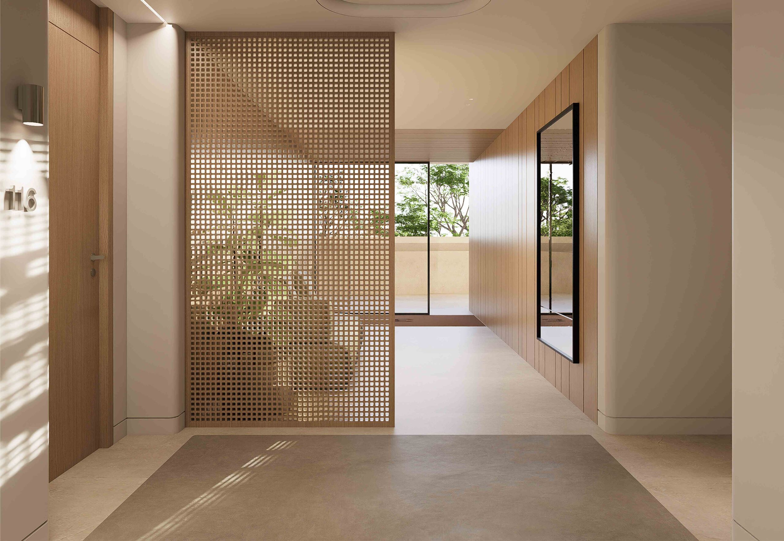 Salón contemporáneo de Casa Gobelas