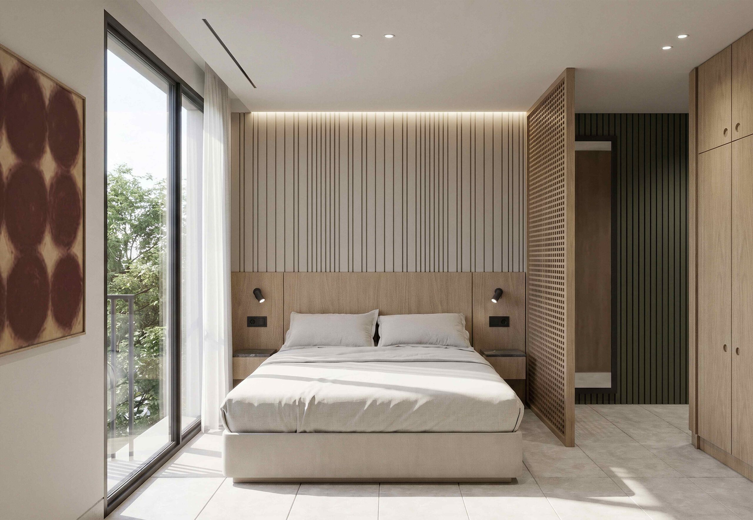 Dormitorio de la residencia